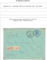 TP 207 Albert Hoyoux S/L. Recommandée Obl. Bugge 25/4/1927 > Hooglede - Covers & Documents