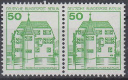 Berlin Mi.Nr.615A+615A - Waagerechtes Paar - Burgen Und Schlösser - Wasserschloß Inzlingen - Postfrisch - Neufs