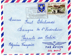 1958  Lettre  T P  Blason Saintange 5f + Journée Du Timbre  Distribution Postale  15f + 5f - Lettres & Documents