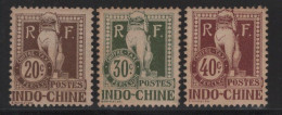 Indochine - Taxe N°10 à 12 - Cote 16€ - * Neufs Avec Charniere - Nuovi