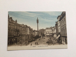 Carte Postale Ancienne (1922) MONS Le Marché Aux Herbes - Mons