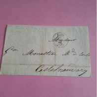 Cachet Paris 3ème Taxe 25c - 05-12-1852 Sur Lettre Pour Castelnaudary - Autres & Non Classés