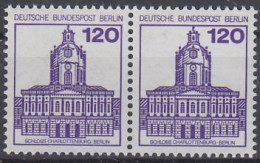 Berlin Mi.Nr.675A+675A - Waagerechtes Paar - Burgen Und Schlösser - Schloß Charlottenburg - Postfrisch - Neufs