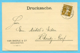 Drucksache Von Münchenstein Nach St. Moritz 1913 - Absender: Van Baerle & Cie. - Storia Postale