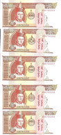 MONGOLIE 5 TUGRIK 2008 UNC P 61B A ( 5 Billets ) - Mongolia