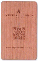 INGHILTERRA  KEY HOTEL    Imperial London Hotels -     Wooden Card. - Hotelsleutels (kaarten)