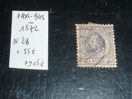 PAYS-BAS 1872 N°28 - Oblitéré (C.V) - Used Stamps