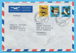Brief Von Zürich Flughafen 1972 Nach Istanbul - Briefe U. Dokumente