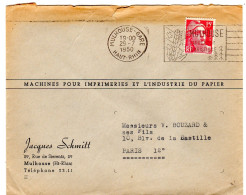 1950  " Jacques SCHMITT  Machines Pour IMPRIMERIES  à  MULHOUSE " - Cartas & Documentos