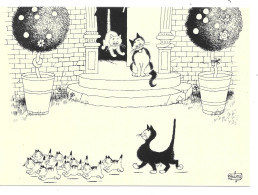 Dessin D'Albert DUBOUT  N° D 92 - Chat - Dubout