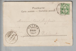 CH Heimat JU Rebeuvelier 1904-02-23 Langstempel Auf Orts-Ansichtskarte - Storia Postale