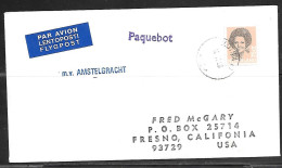 1990 Paquebot Cover, Netherlands Stamp Mailed In Kotka, Finland - Lettres & Documents