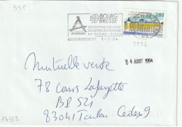 FLAMME  PERMANENTE /  N°  2886   01  BOURG - EN - BRESSE  R.P. - Mechanical Postmarks (Advertisement)