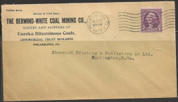 1934 Philadelphia Pennsylvania, Coal Co. Corner Card - Brieven En Documenten