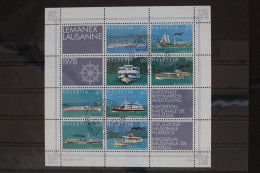 Schweiz Block 23 Mit 1120-1127 Gestempelt Schifffahrt #FR873 - Altri & Non Classificati