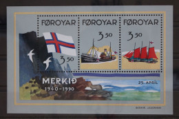 Färöer Block 4 Mit 200-202 Postfrisch Schifffahrt #FR871 - Faroe Islands