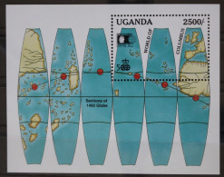 Uganda Block 195 Mit 1103 Postfrisch Schifffahrt #FR902 - Uganda (1962-...)