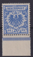Deutsches Reich 48 D Krone Adler Unterrand Luxus Postfrisch MNH Nicht Gefaltet - Cartas & Documentos