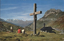 11653061 Klausen UR Passhoehe Hotel Kirche Kreuz Scheerhorn - Sonstige & Ohne Zuordnung