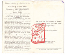 DP Clementina Van Strijdonck ° Meerdonk Sint-Gillis-Waas 1864 † Kieldrecht Beveren Waas 1946 X P. Bral / Annaert Bekaert - Images Religieuses
