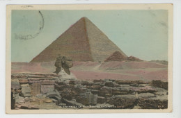 AFRIQUE - EGYPTE - CAIRO - Le Sphinx Et La Pyramide De CHÉOPS Au Caire - Cairo