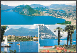 Switzerland, Lugano, Ticino, Multiview, Unused   - Lugano