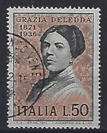 Italy 1971  Grazia Deledda  (o) Mi.1346 - 1971-80: Usados