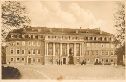 Germany Postcard Weimar Furstenhaus Mit Carl August Denkmal - Other & Unclassified