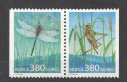 NORWAY - MNH PAIR - FAUNA - INSECTS - Mi.No. 1275/76 - 1998. - Ongebruikt