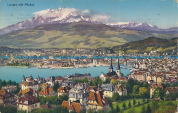 R016159 Luzern Mit Pilatus. E. Goetz. 1924 - Welt