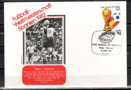 Spain 1982 Football Soccer World Cup Commemorative Cover Match Italy - Poland 0:0 - 1982 – Espagne