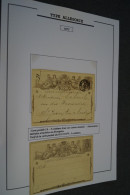 Type Allégorie 1872, Deux Cartes N° 1 A Publicité De Eecloo,pour Collection Voir Photos - Tarjetas 1871-1909