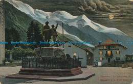 R015239 Chamonix. Le Monument De Saussure Et Le Mont Blanc. B. Hopkins - Monde