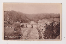 ENGLAND - Richmond View From The Castle Used Vintage Postcard - Autres & Non Classés