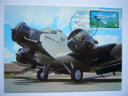 Avion / Airplane / LUFTHANSA / Junkers Ju 52 / Carte Maximum - 1946-....: Era Moderna