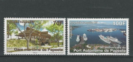 Polynésie-2012-Cinquantenaire Du Port Autonome De Papeete - N° 979 Et 980 ** - Nuovi