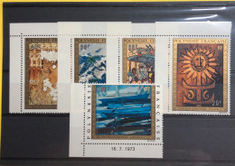 1973 ARTISTI POLINESIANI SERIE COMPLETA NUOVA GOMMA INTEGRA - Unused Stamps