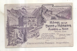 Hotel De La Dent D'Herens, Mayens De Sion - Autres & Non Classés