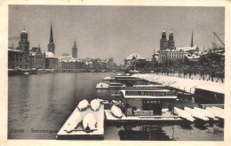 ZURICH, ARCHITECTURE, PORT, BOATS, SWITZERLAND, POSTCARD - Zürich