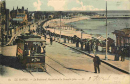 76 - Le Havre - Le Boulevard Maritime Et La Nouvelle Jetée - Animée - Tramway - Colorisée - CPA - Voir Scans Recto-Verso - Unclassified