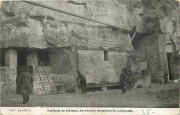 02 - Soissons - Carrière De Soissons Ou étaient Retranchés Les Allemands - Animée - Militaria - Oblitération Ronde De 19 - Soissons