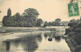 95 - L'Isle D'Adam - Vue Sur L'Eglise Et Le Château - CPA - Voir Scans Recto-Verso - L'Isle Adam