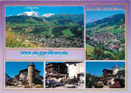 74 - Mégève - Multivues - Flamme Postale - CPM - Voir Scans Recto-Verso - Megève