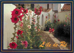 17 - Ile De Ré - Ruelle Fleurie De Roses Trémières - Fleurs - CPM - Voir Scans Recto-Verso - Ile De Ré