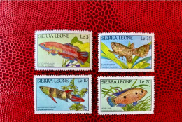 SIERRA LEONE 1988 4v Neuf MNH ** YT 880 - 883 Mi 1081 - 1084 Pez Fish Peixe Fisch Pesce Poisson - Peces