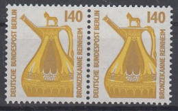 Berlin Mi.Nr.832/832 Waagerechtes Paar - Bronzekanne Rheinheim - Unused Stamps