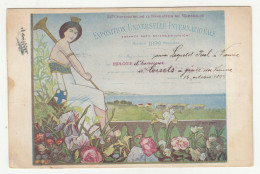 Exposition Universelle Enfance Arts Science Hygiene 1899 Old Postcard Posted 1899 Wien B240503 - Vor 1900