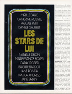 129171CL/ *Les Stars De Lui*, 11 Vedettes, Article Extrait Du Magazine *Lui*, Andress, Delon, Bardot, Darc, Birkin... - Zonder Classificatie