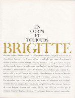 129175CL/ BRIGITTE BARDOT, Extraits Du Magazine *Lui* - Non Classés