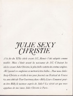 129179CL/ JULIE CHRISTIE, Extrait Du Magazine *Lui* - Sin Clasificación
